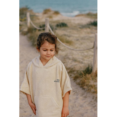 Shoresyde Kids Organic Cotton Poncho 6-9 years – Bleached Sand