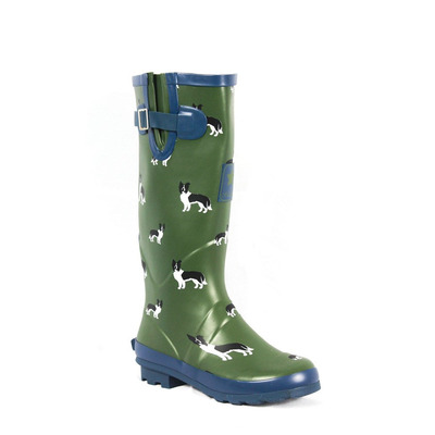 Sheepdog Tall Printed Wellies UK 3/EU 36