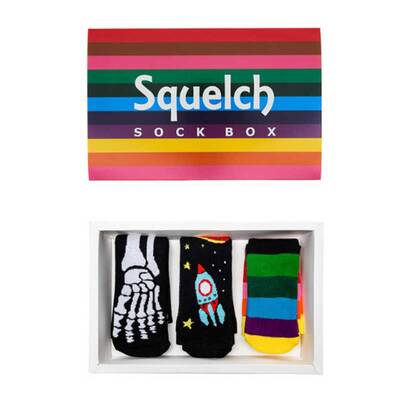 Squelch Wellies Set of Three Squelch Mini Welly Socks in a Gift Box 9