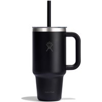Hydro Flask 32 Oz Travel Tumbler Clear Lid Black
