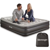Silentnight Camping Collection Ultimate Deep Sleep Flocked Airbed - Built In Electric Pump - Extra Deep - King Size