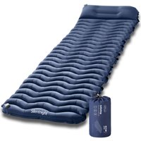 Silentnight Camping Collection Inflating Sleeping Mat - Navy - Single