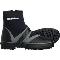 Snowbee Men's Rockhopper Spike Sole Wading Boots, Black and Grey, Neoprene Fishing Boots with Steel Spike Grip Sole, One Colour, Size 10, Men