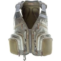 Snowbee Fly Fishing Vest Waistcoat - 2-Tone Sage Green