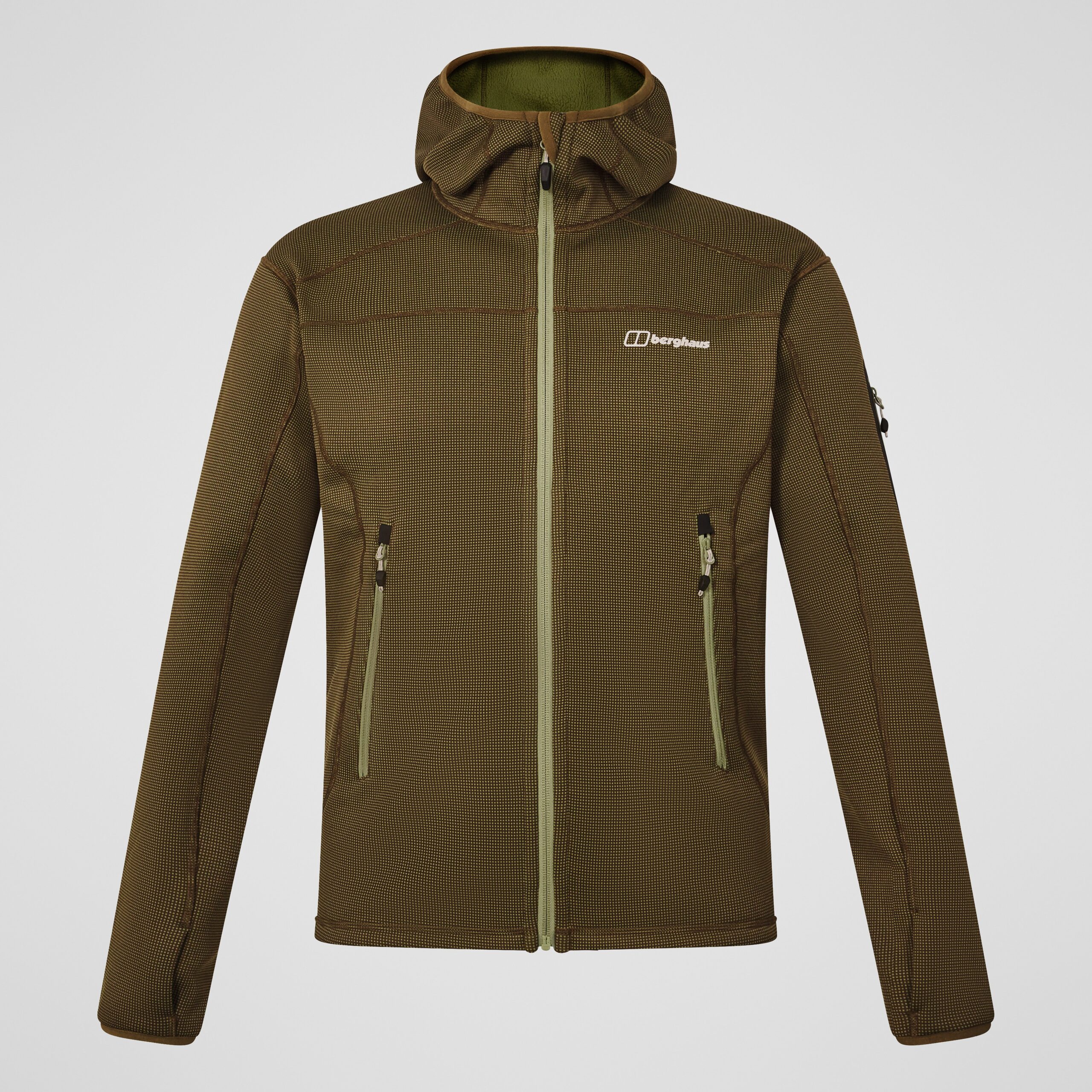 Men's Pravitale MTN 2.0 Hooded Fleece Jacket - Green/Brown