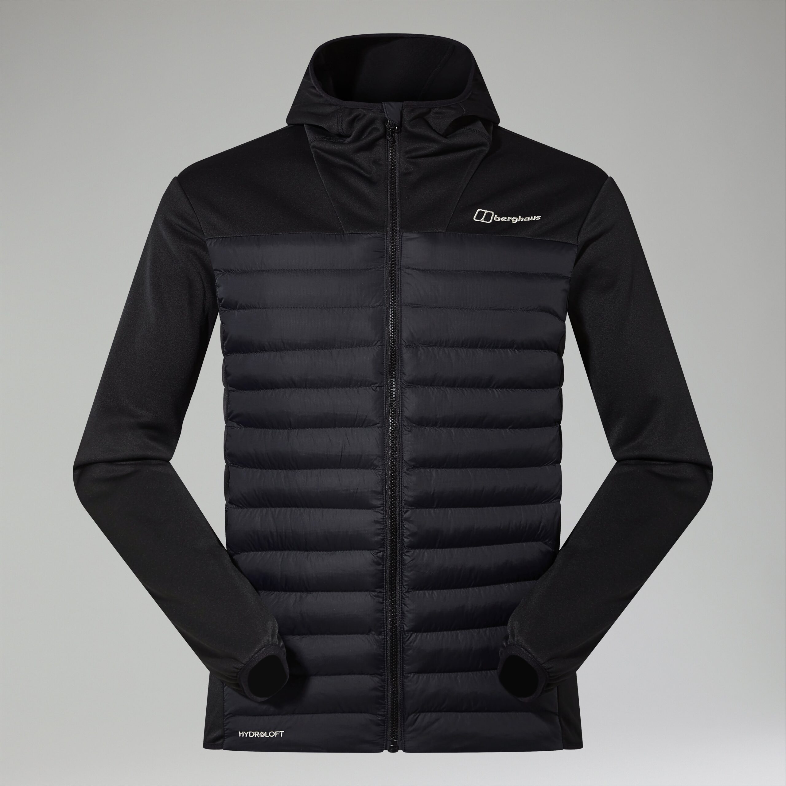 Men's Vaskye Hybrid Hooded Insulated Jacket - Black