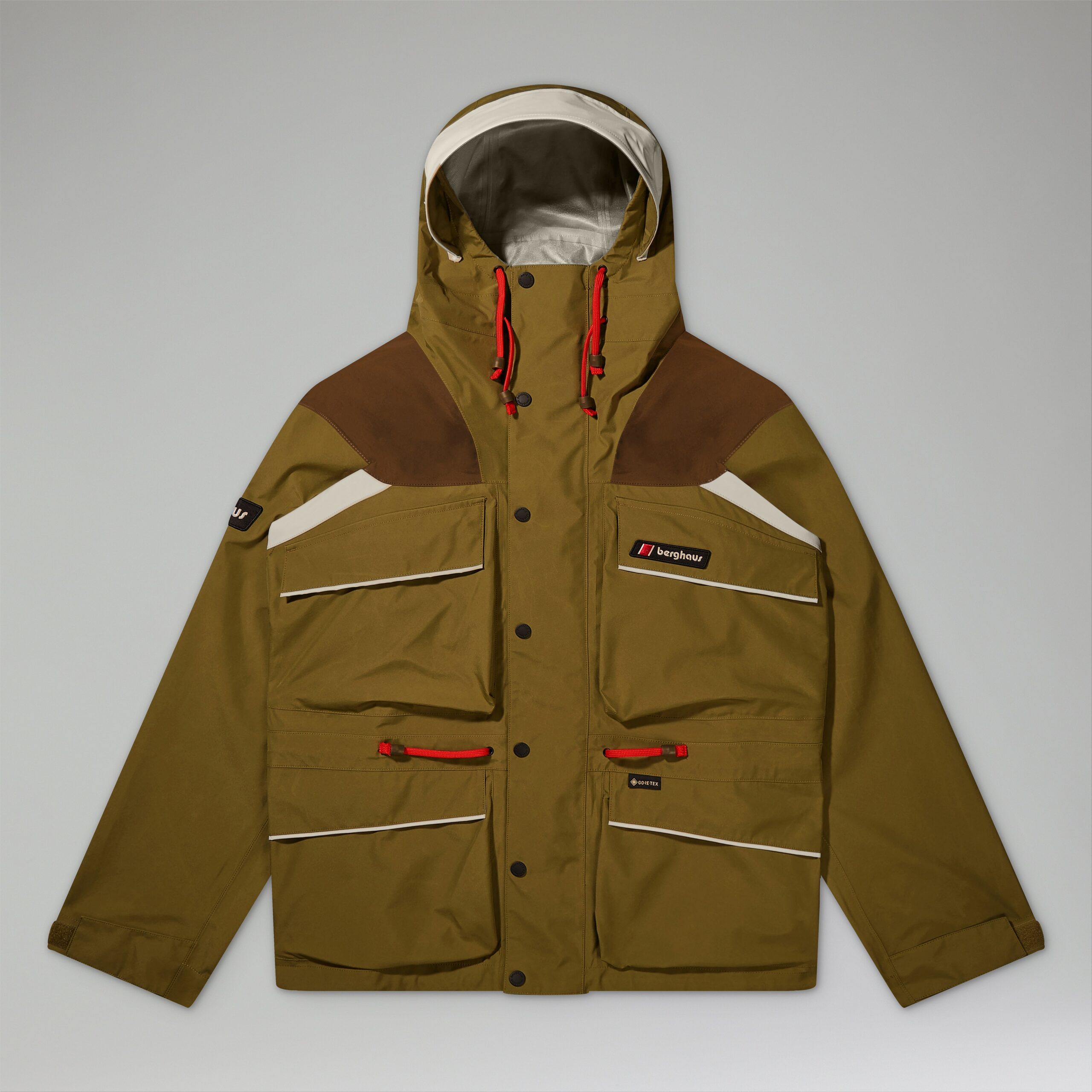 Unisex Trango Gore-Tex Waterproof Jacket - Green/Brown