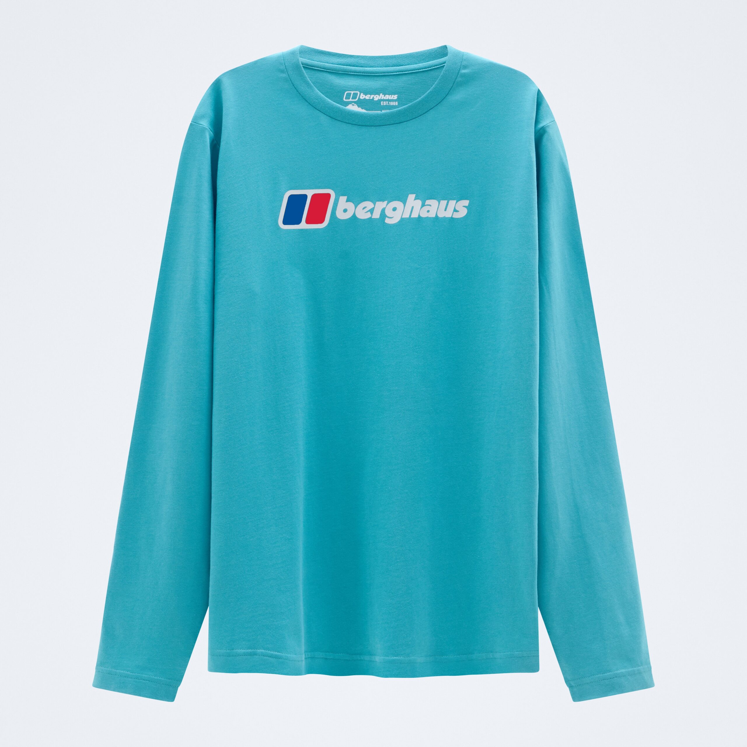 Men's Berghaus Big Logo Long Sleeve Tee - Blue
