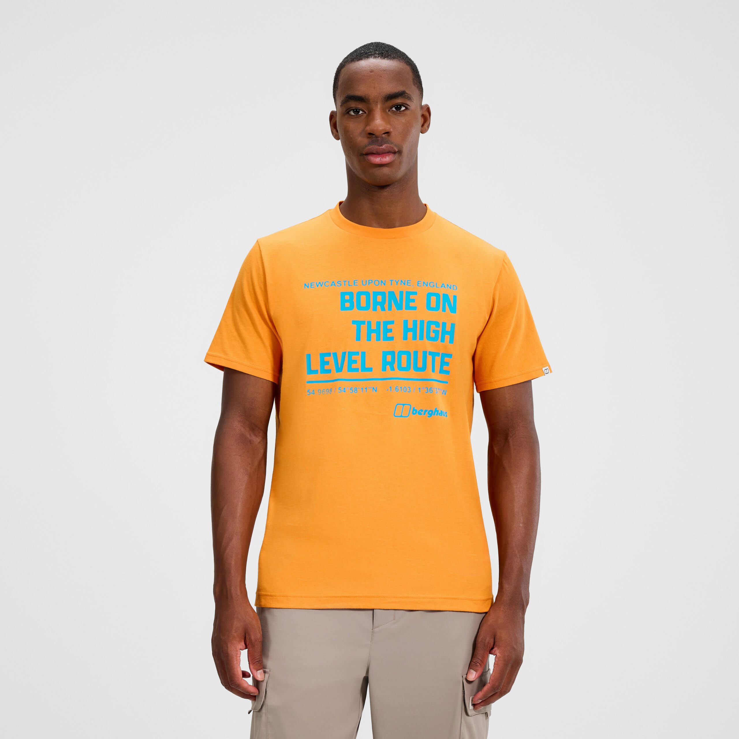 Men's High Level Route Tee - Orange